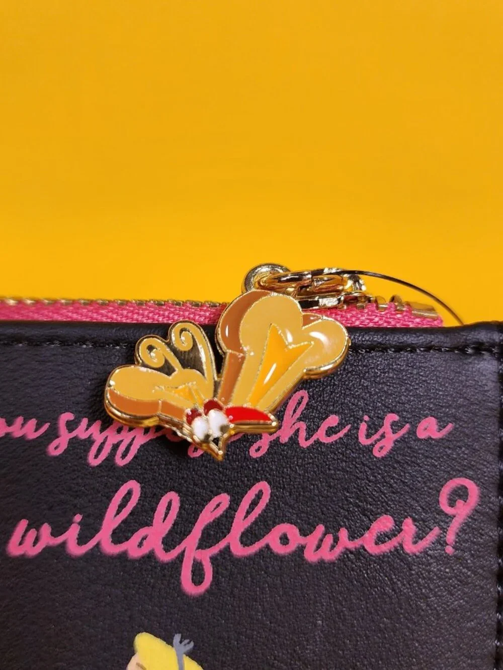 Loungefly Disney Alice in Wonderland Floral Wildflower Butterfly Flap Wallet NEW